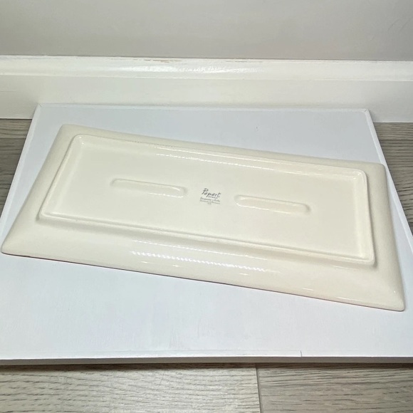 PapArt Seramik Ceramics Oranges Botanical Serving Platter Hand Painted Tray Dish - Picture 5 of 8